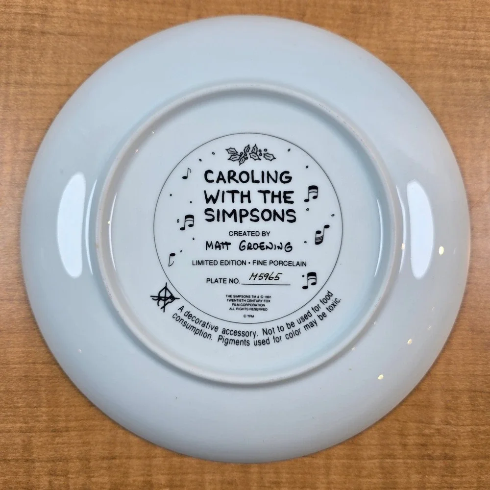 Franklin Mint Caroling with the‎ Simpsons Limited Ed 8